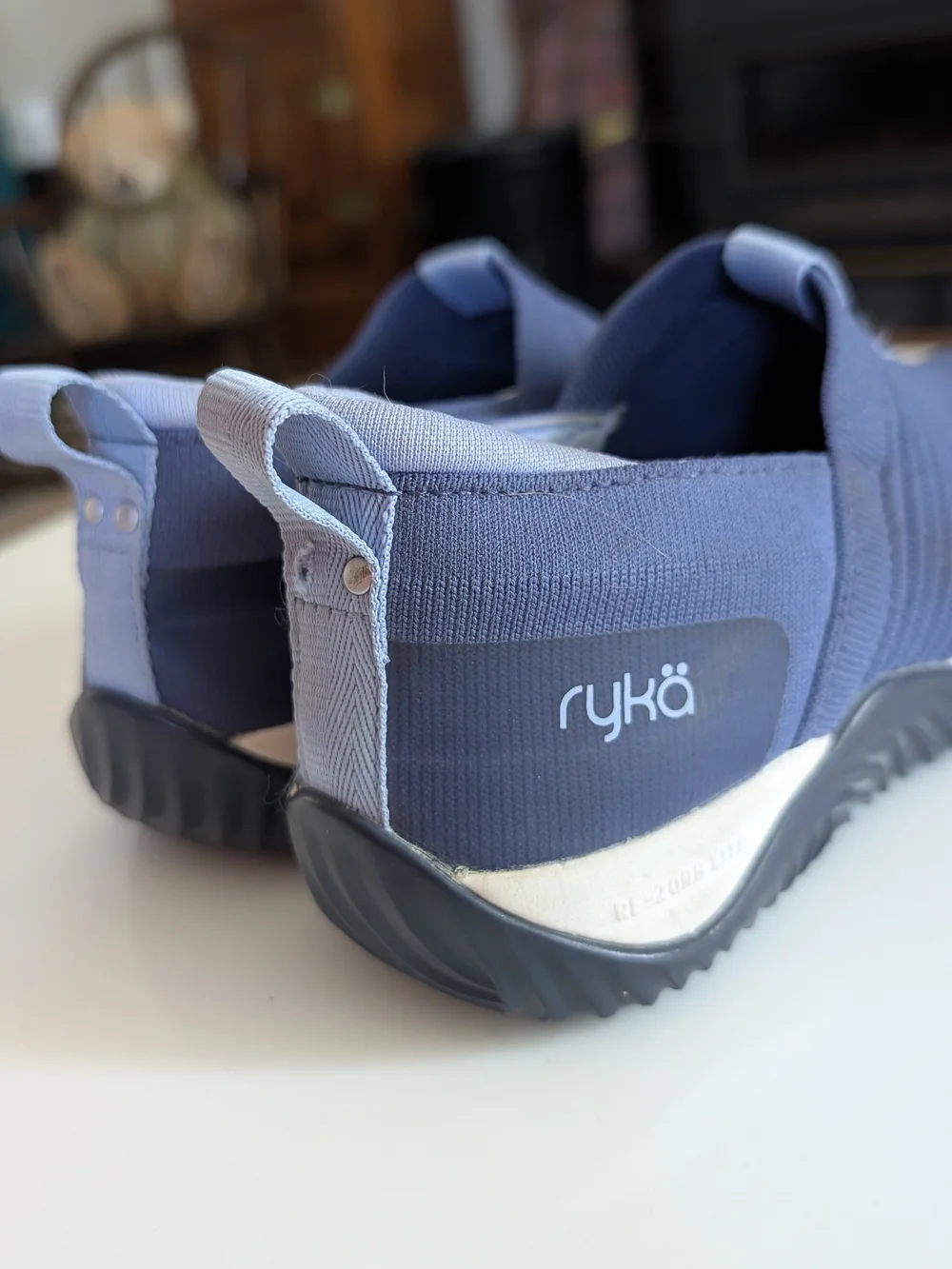 Ryka Womens Echo Knit Slip On Sneaker